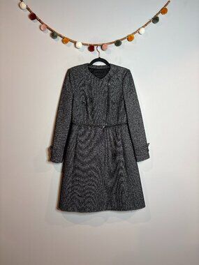 BCBG MaxAzria Jarrett tweed overcoat jacket